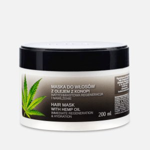 Hamp maske til tør og beskadiget hår - 200 ml.