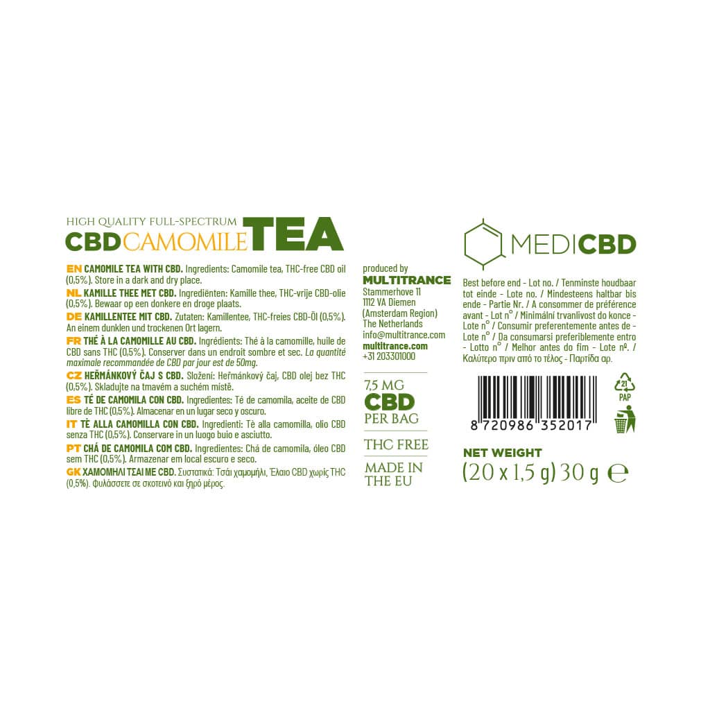 Cbd - te med kamille - Billede 3