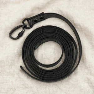 Slæbeline / Sporline | Sort Grip | Auto-Karabin