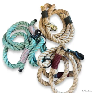 By Charlotte - Håndlavet Tovline / Rope Leash - Kraftig Jagt & Hverdagsline