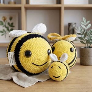 De Tre Glade Humlebier – Håndlavet krammesæt 💛🖤